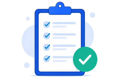 Certificate checklist illustration